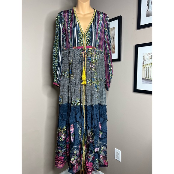 Anthropologie Bhanuni By Jyoti Tatiana Tiered Maxi Dress - Picture 4 of 7